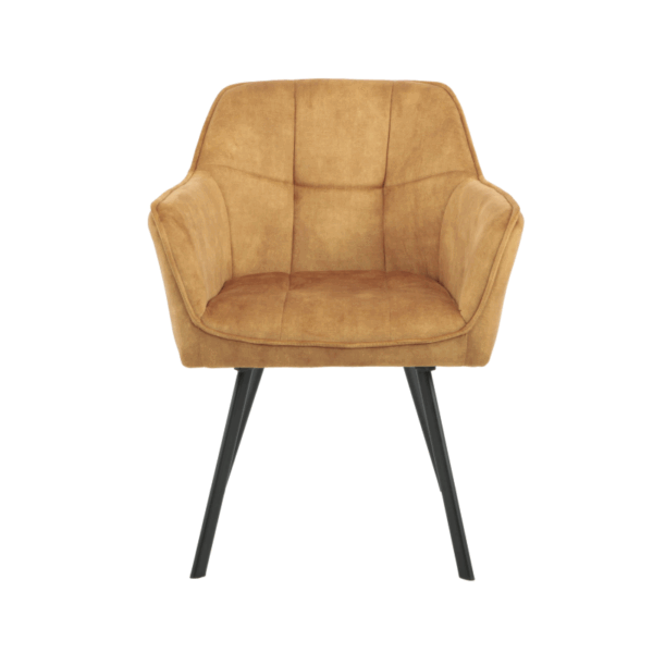 Eetkamerstoel Emma | Velvet Yellow - Afbeelding 4