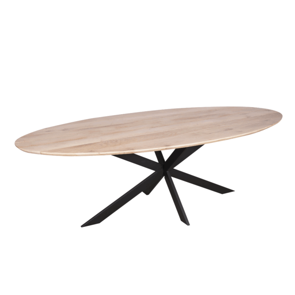 Eikentafel Ferris |ken  Ovaal 240 cm | Naturel - Afbeelding 4