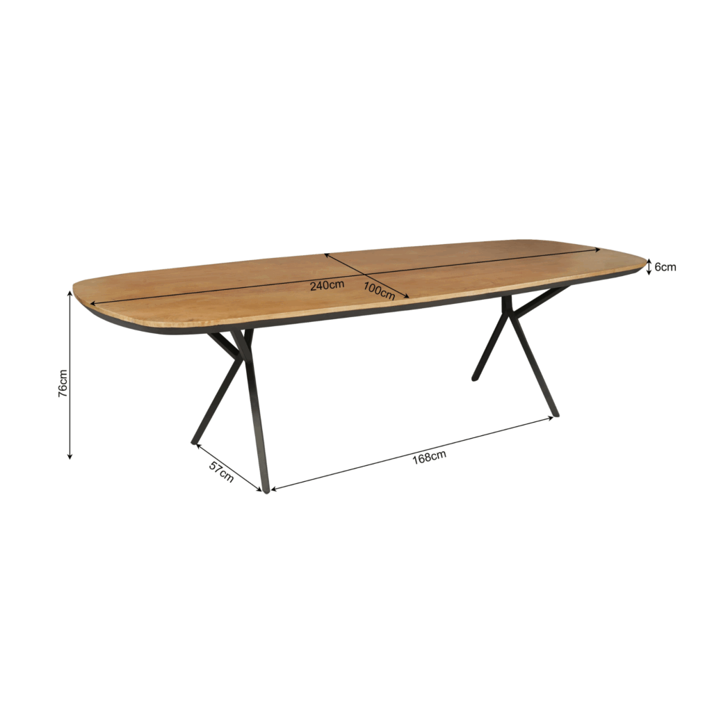 Eettafel RichWood | 240 cm - Afbeelding 4