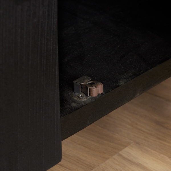 Tv meubel Boaz Black 150 cm | Twee deuren en een lade - Afbeelding 4