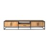 Tv meubel Denver | Mangohout en staal | 240 cm - Afbeelding 4