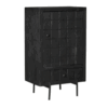 Kabinet Kast Brandy Black | 1 deur 1 lade - Afbeelding 4