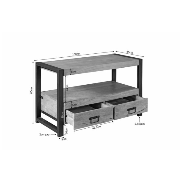 Tv meubel Boaz | 100 cm - Afbeelding 5