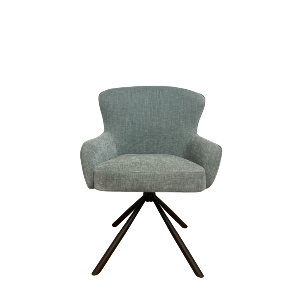 Eetkamerstoel Hanna | Water Green | Met armleuning - Afbeelding 5