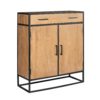 Kabinet kast Denver | Mangohout en staal | 100 cm - Afbeelding 5