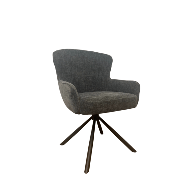 Eetkamerstoel Hanna | Charcoal Brown | Met armleuning - Afbeelding 5