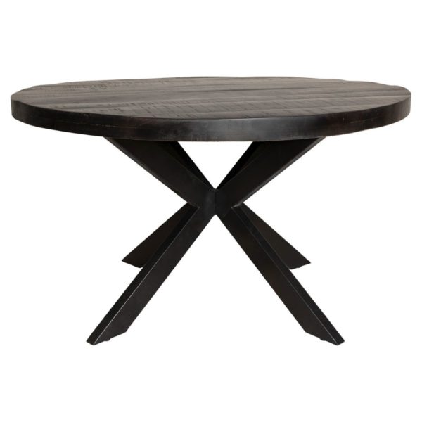Eetkamertafel Denver Black | Rond | 110 cm - Afbeelding 5
