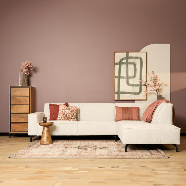 MySofa Floris | 2,5 zits + Divan Rechts | Beige | Baltimore - Afbeelding 5