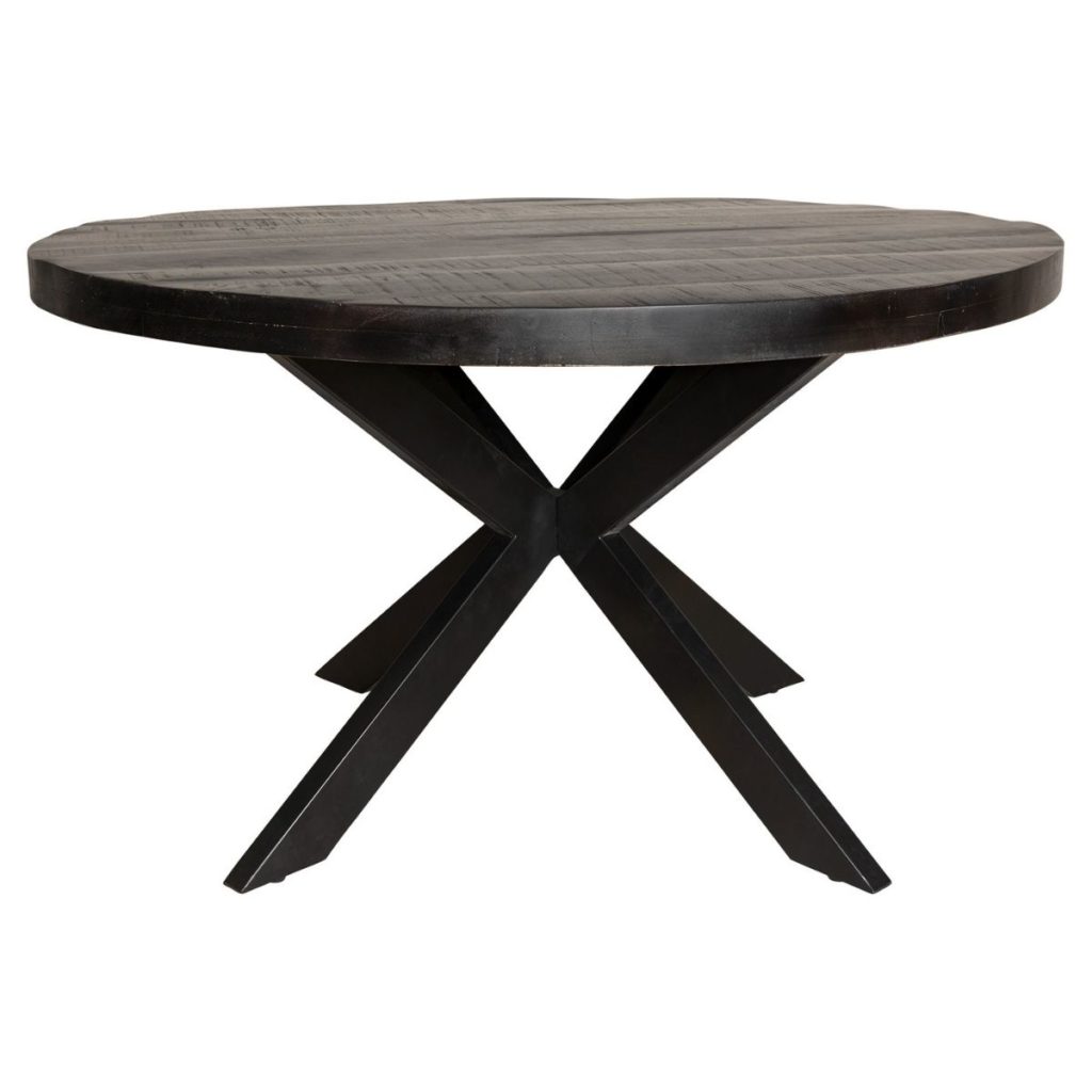 Eetkamertafel Denver Black | Rond | 140 cm - Afbeelding 5