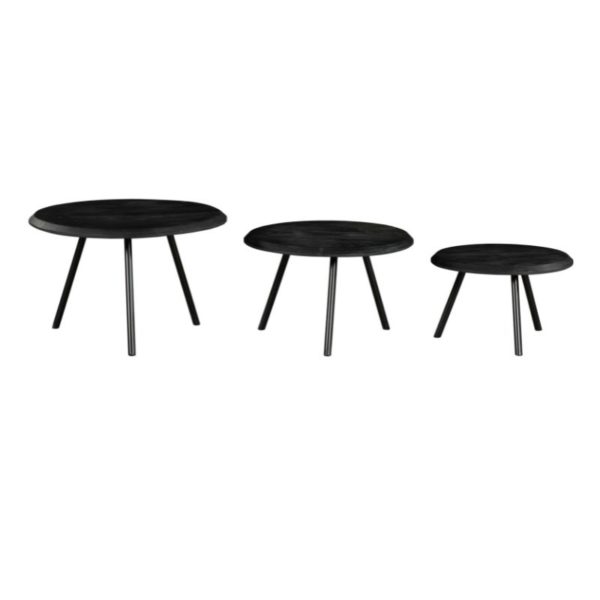 Salontafel Ohio Black | set van 3 - Afbeelding 5