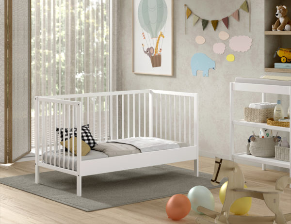 DINO PEUTERBED 70x140 CM WIT - Afbeelding 5