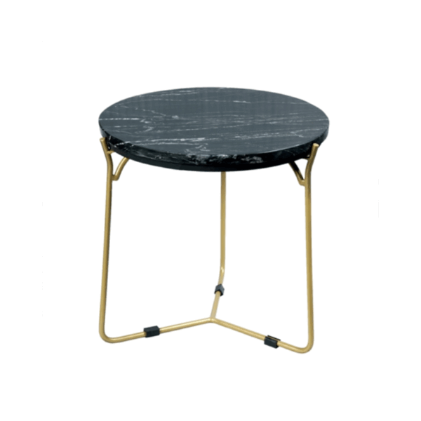 Salontafel set Caly | Zwart marmer 50-40 cm - Afbeelding 5