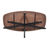 Eettafel Madison Walnoot | 160 cm | Deens Ovaal | Poot Zwart - Afbeelding 5