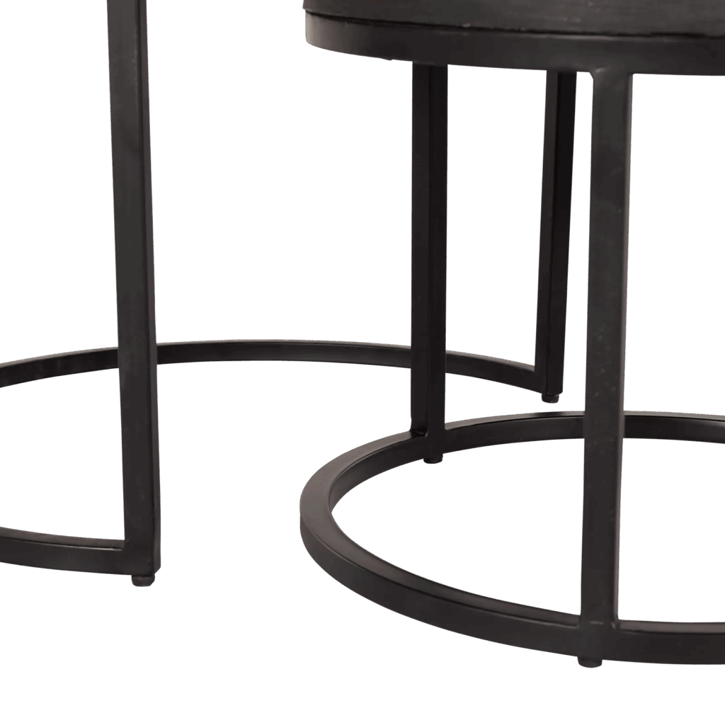 Salontafel set Ora | Zwart Kadappa Stone 60-45 cm - Afbeelding 5