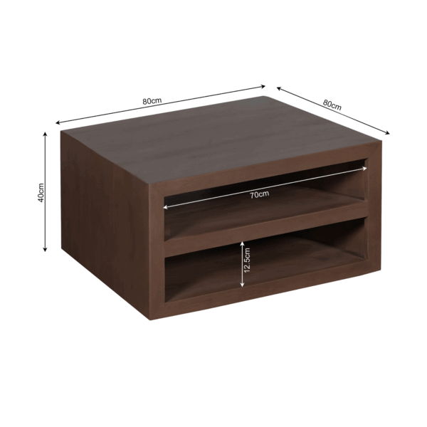 Salontafel Brussel Walnut - Afbeelding 5