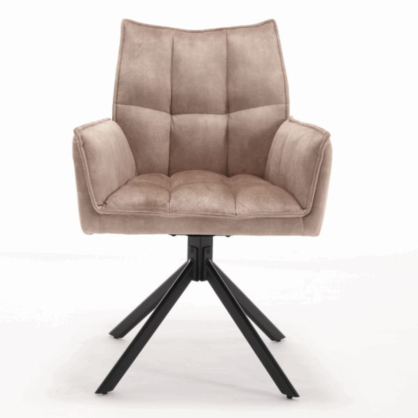 Eetkamerstoel Dani | Velvet Beige (set van 2) - Afbeelding 5