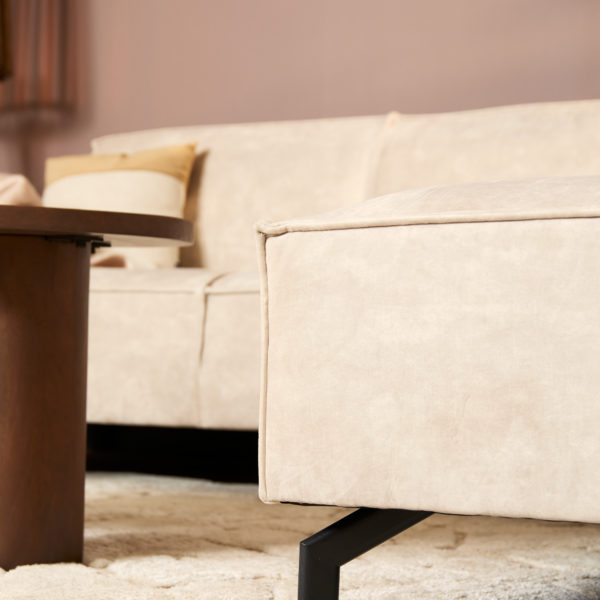 MySofa Floris| 2,5 zits + Divan Rechts | Beige |  Velvet - Afbeelding 6