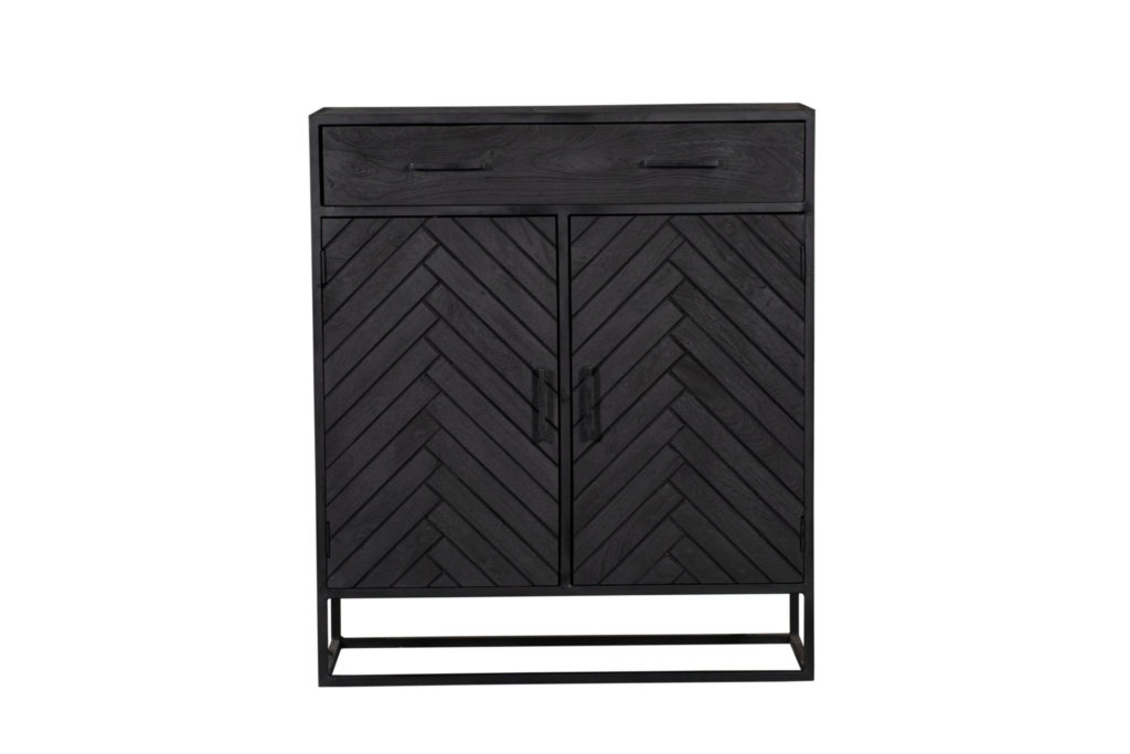 Kabinet kast New York | Mangohout en staal | 100 cm - Afbeelding 6