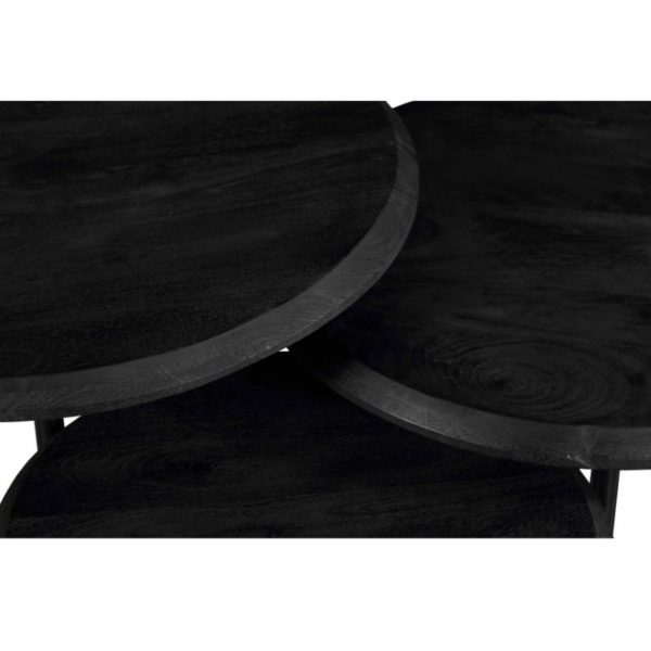Salontafel Ohio Black | set van 3 - Afbeelding 6
