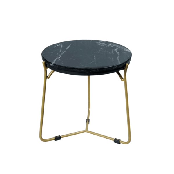 Salontafel set Caly | Zwart marmer 50-40 cm - Afbeelding 6
