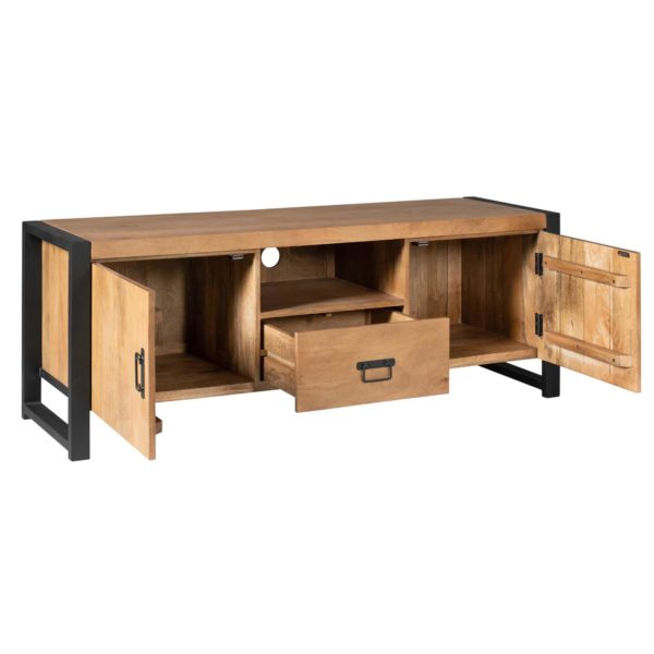 Tv meubel Boaz 150 cm | Twee deuren en een lade - Afbeelding 6