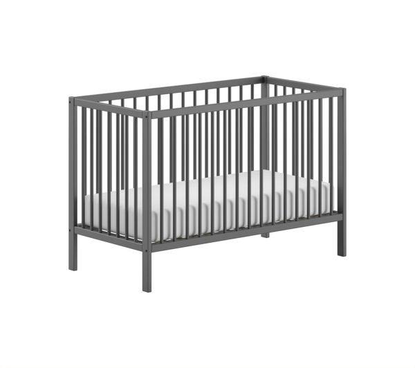 DINO babybed en verzorgingstafel in antraciet - Afbeelding 6