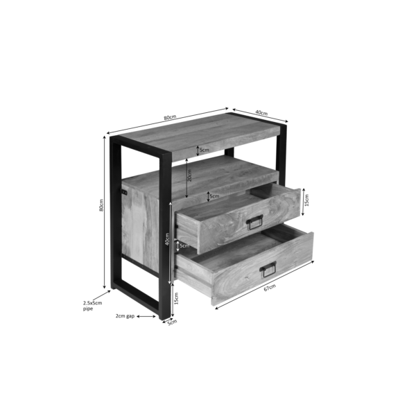 Ladenkast Boaz | 80 cm - Afbeelding 6