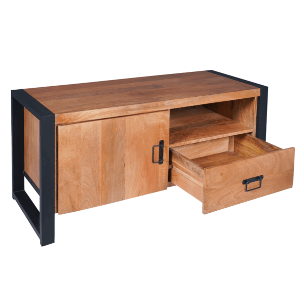 Eiken eettafel Ferris | Rond 110 cm | Naturel - Afbeelding 6