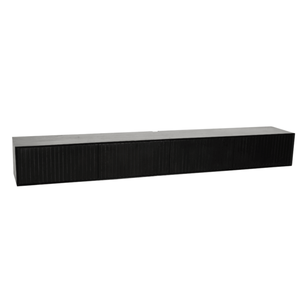 Zwevend tv meubel Madison Black | 240 cm - Afbeelding 6