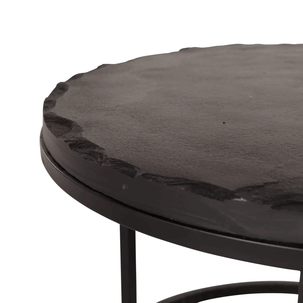 Salontafel set Ora | Zwart Kadappa Stone 60-45 cm - Afbeelding 6