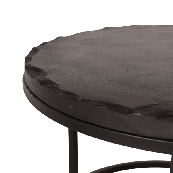 Salontafel set Ora | Zwart Kadappa Stone 60-45 cm - Afbeelding 6