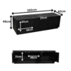 Tv meubel Brussel Black | 150 cm - Afbeelding 6