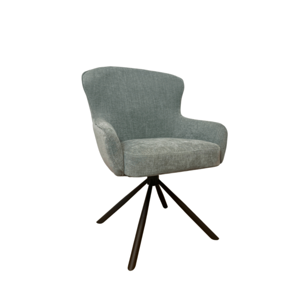 Eetkamerstoel Hanna | Water Green | Met armleuning - Afbeelding 6