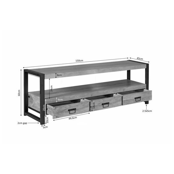 Tv meubel Boaz | 150 cm - Afbeelding 7