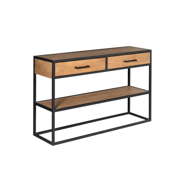 Sidetable Denver | Mangohout en metaal - Afbeelding 7