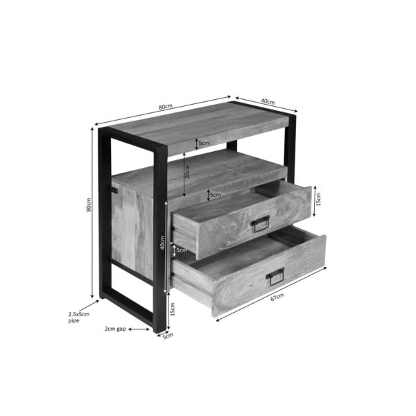 Ladenkast Boaz | 80 cm - Afbeelding 7