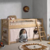 FORREST eiken halfhoogslaper met textielset. - Afbeelding 7