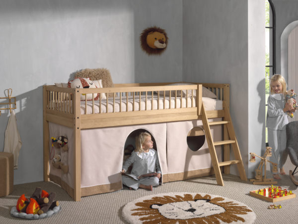 FORREST eiken halfhoogslaper met textielset. - Afbeelding 7