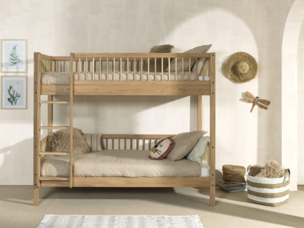 FORREST eiken stapelbed met rolbed. - Afbeelding 7