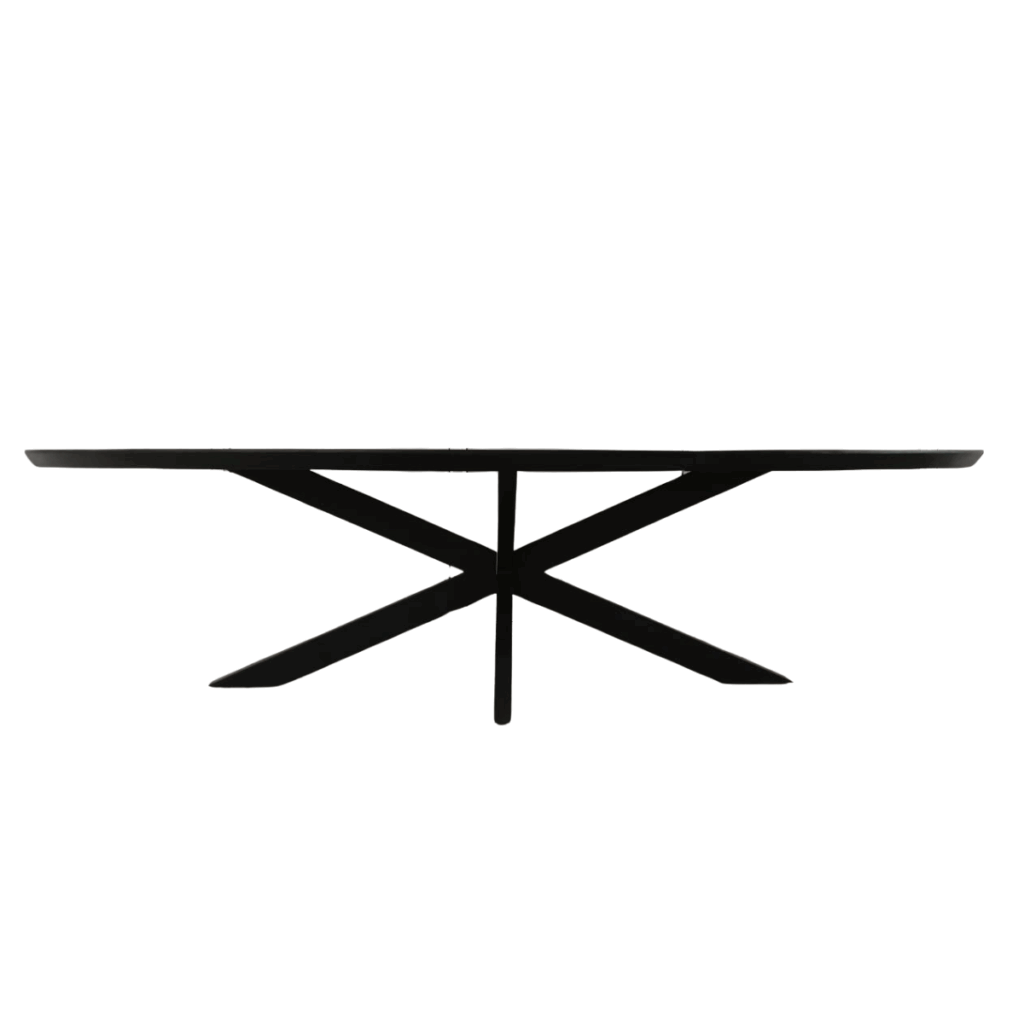 Eettafel Brandy Black | 210 cm | Ovaal - Afbeelding 7