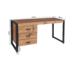 Bureau Boaz | Mangohout - Afbeelding 7