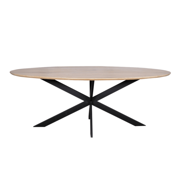 Eiken eettafel Ferris | Ovaal 210 cm | Naturel - Afbeelding 7