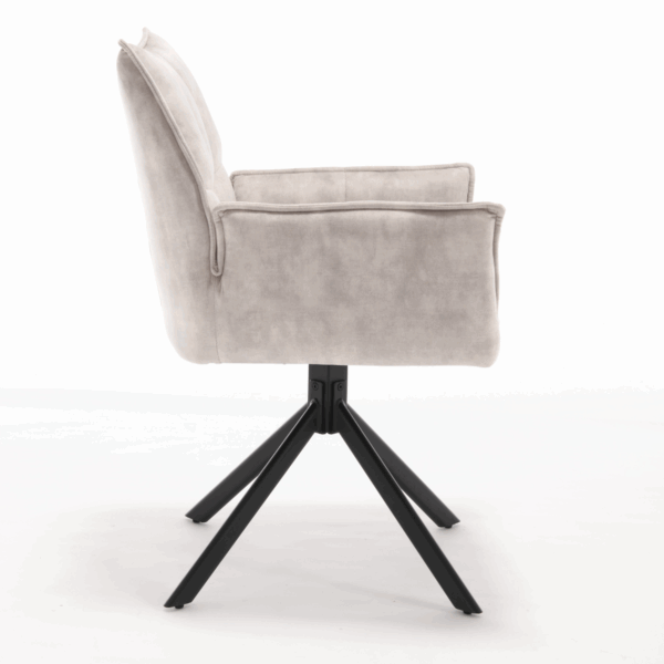 Eetkamerstoel Dani | Velvet Champagne - Afbeelding 7
