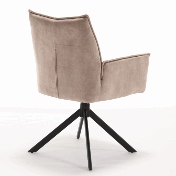 Eetkamerstoel Dani | Velvet Beige (set van 2) - Afbeelding 7