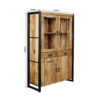 Vitrinekast Boaz 115 cm - Afbeelding 8