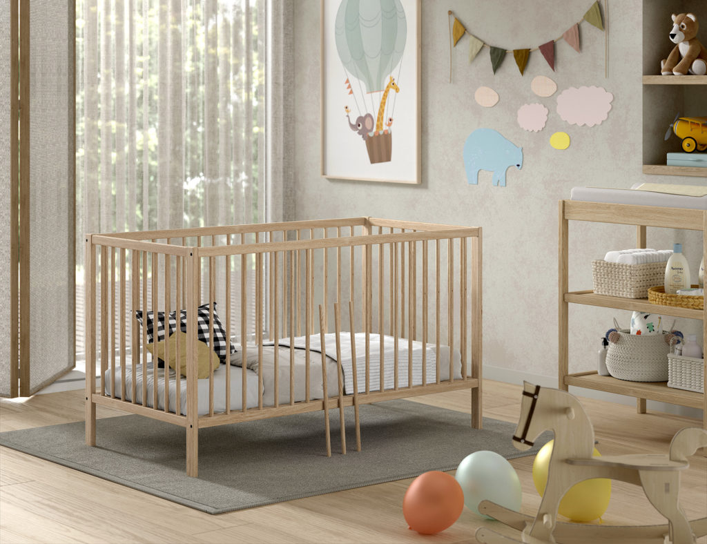 DINO babybed met verzorgingstafel - Afbeelding 8