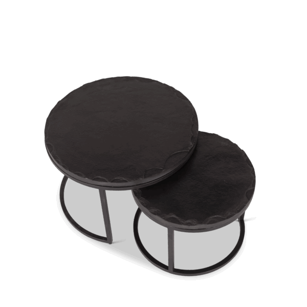 Salontafel set Ora | Zwart Kadappa Stone 60-45 cm - Afbeelding 8