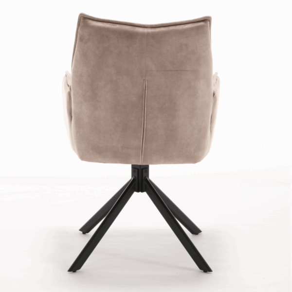 Eetkamerstoel Dani | Velvet Beige (set van 2) - Afbeelding 8