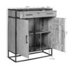 Kabinet kast Denver | Mangohout en staal | 100 cm - Afbeelding 8