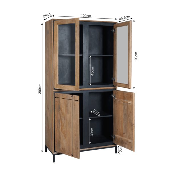 Vitrinekast RichWood | 100 cm - Afbeelding 8